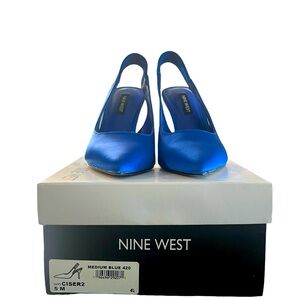 Nine West Pumps | Blue Satin | Size: 5